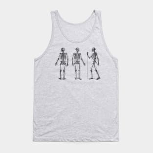 In Motion Skeletal Diagram - Vintage Anatomy Tank Top